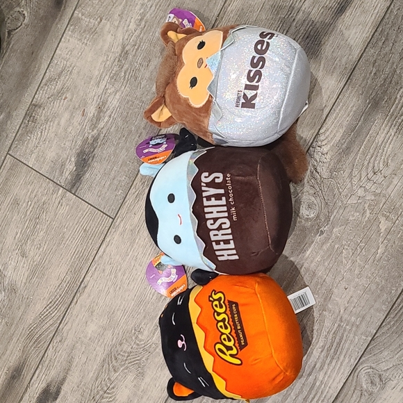 Lot of 3 Hershey's Halloween 7-8inch Limited Squishmallows nwt - Picture 1 of 5